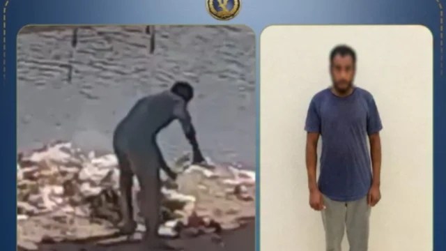 الداخلية تضبط عاملًا ألقى قمامة في نهر النيل بسوهاج