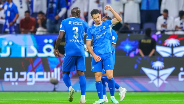 الهلال يهزم الحزم 1-0 بهدف مارتينيلي في الدقيقة 89