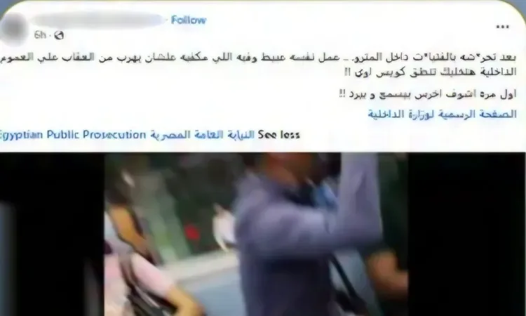 الداخلية تكشف ملابسات فيديو التحرش في المترو