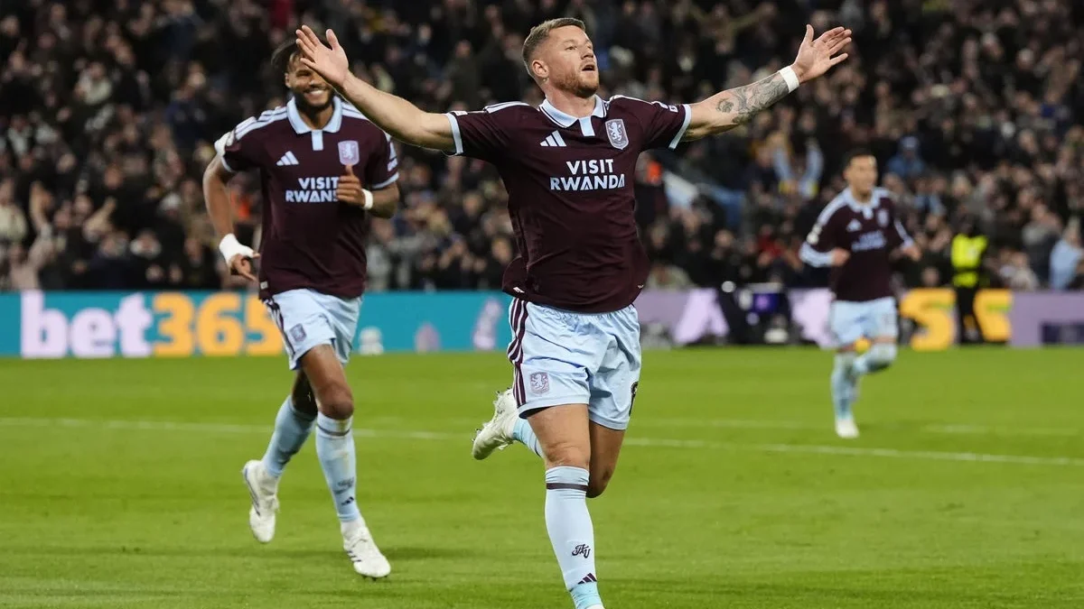 أستون فيلا يهزم فايكينج 3-1 في دوري أبطال أوروبا