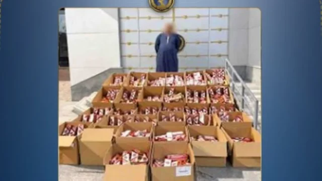 ضبط 750 ألف قطعة ألعاب نارية بحوزة سائق في الفيوم