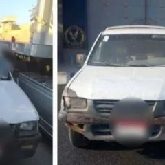 ضبط سائق ربع نقل سار عكس الاتجاه في 6 أكتوبر