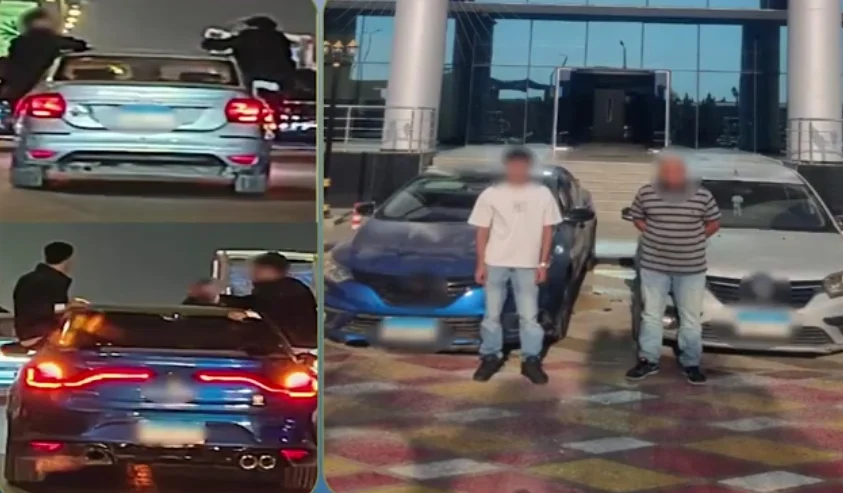 ضبط قائدي سيارتين في موكب زفاف بأول أكتوبر بالجيزة