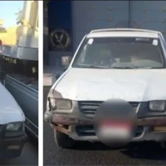 ضبط سائق ربع نقل توقف بمنتصف محور صفط اللبن بالجيزة