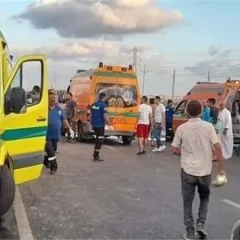 إصابات في 6 حوادث طرق متفرقة بالفيوم والسويس والوادي الجديد وبني سويف وكفر الشيخ والغربية