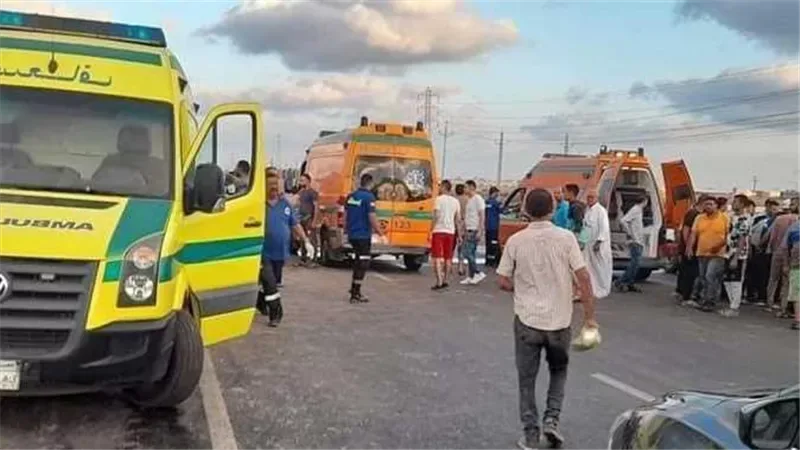إصابات في 6 حوادث طرق متفرقة بالفيوم والسويس والوادي الجديد وبني سويف وكفر الشيخ والغربية