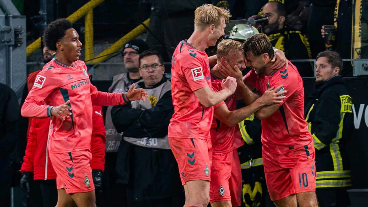دورتموند يتعادل 2-2 مع بريمن في الدوري الألماني
