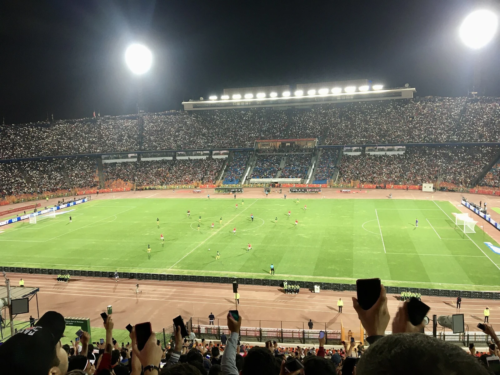 ملعب استاد القاهرة الدولي خلال مباراة لمنتخب مصر الأولمبي